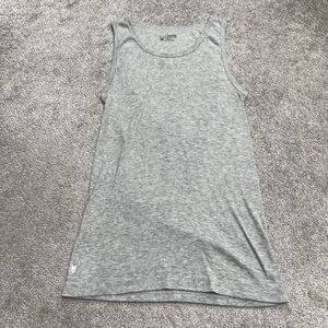 Spyder Ribbed Knit Tank Top Mens Large Gray Sleeveless Casual Stretch Comfort
